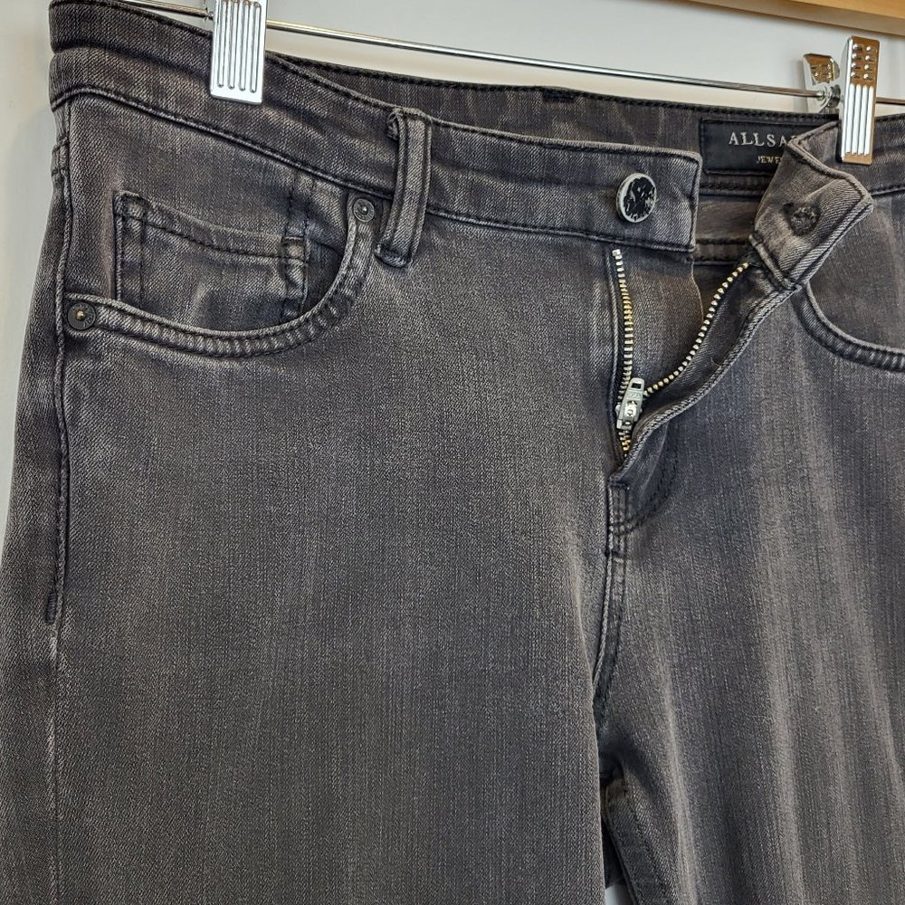 All Saints Jewel Soft Black Denim Jeans, Waist 28, GUC - Picture 4 of 8